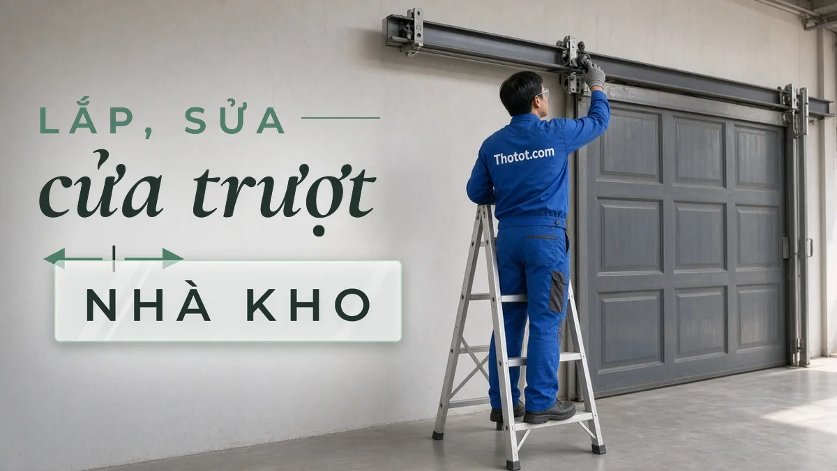Lắp, sửa cửa trượt nhà kho