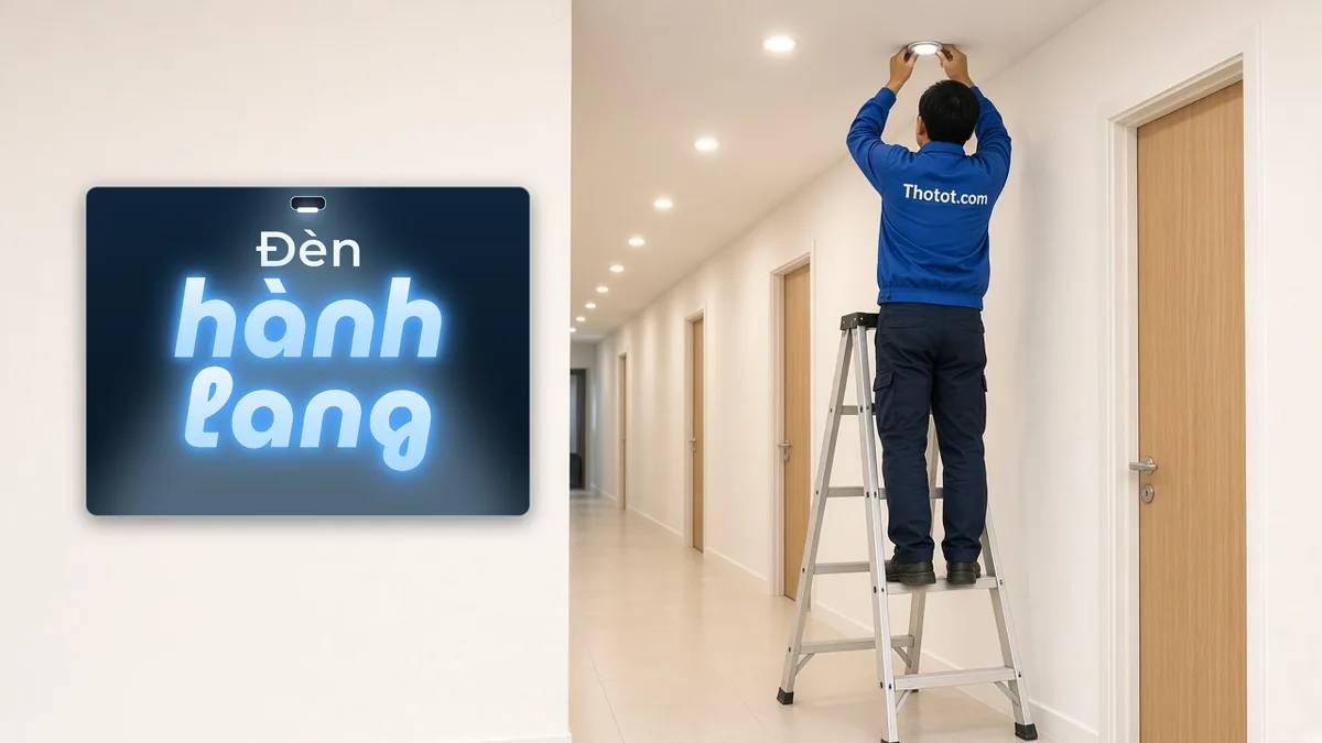 Lắp, sửa đèn hành lang biệt thự