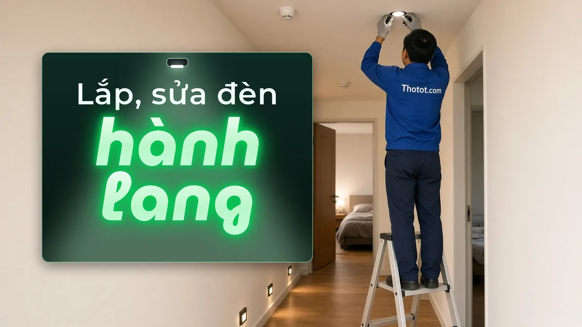 Lắp, sửa đèn hành lang căn hộ chung cư