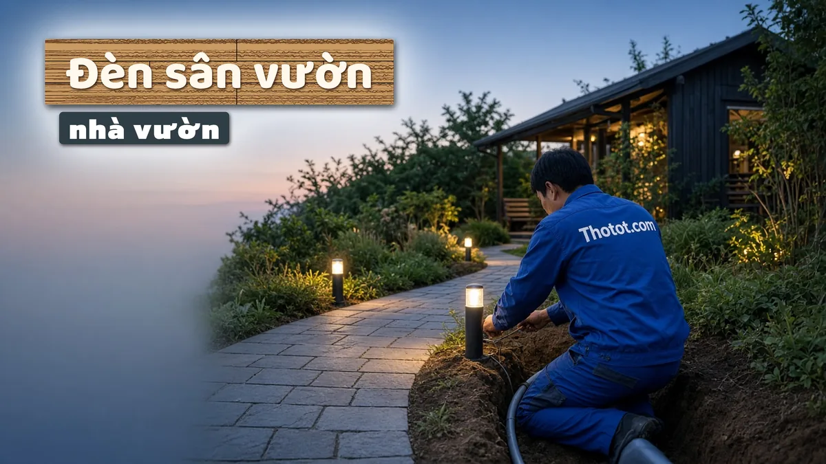 Lắp, sửa đèn sân vườn nhà vườn