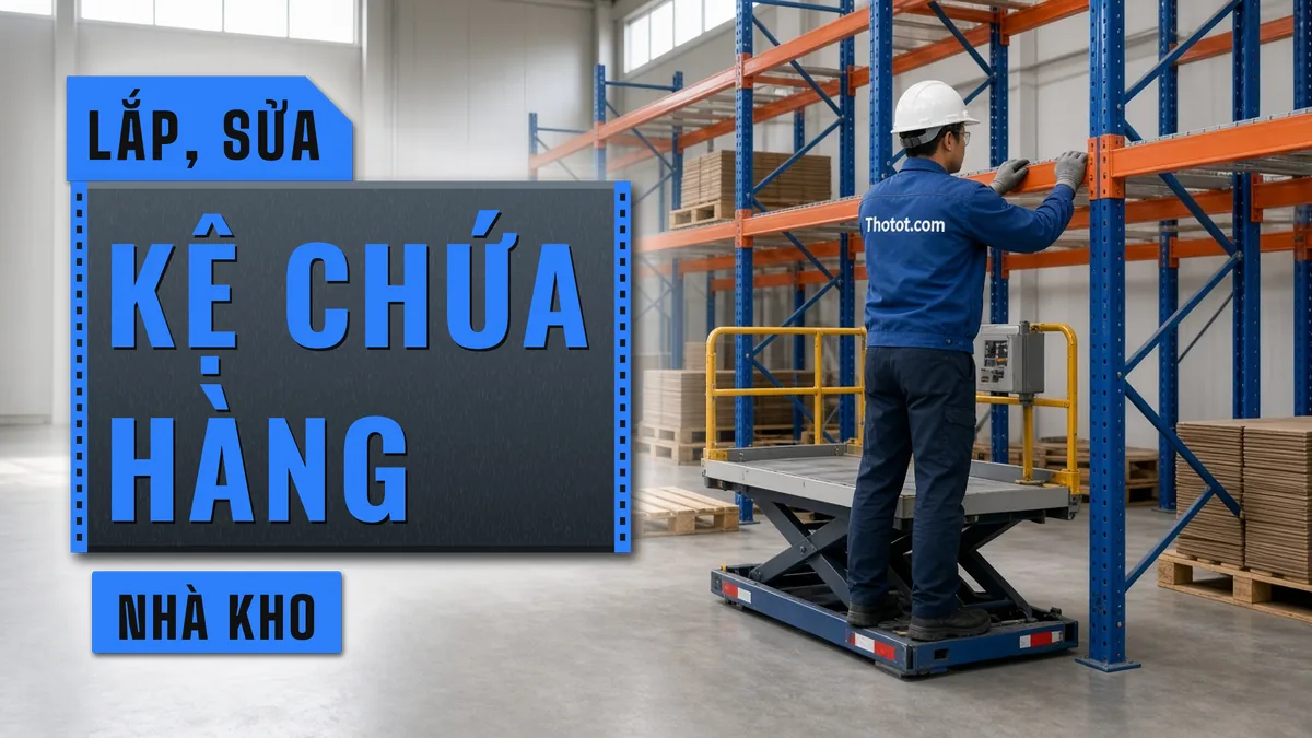Lắp, sửa kệ chứa hàng nhà kho