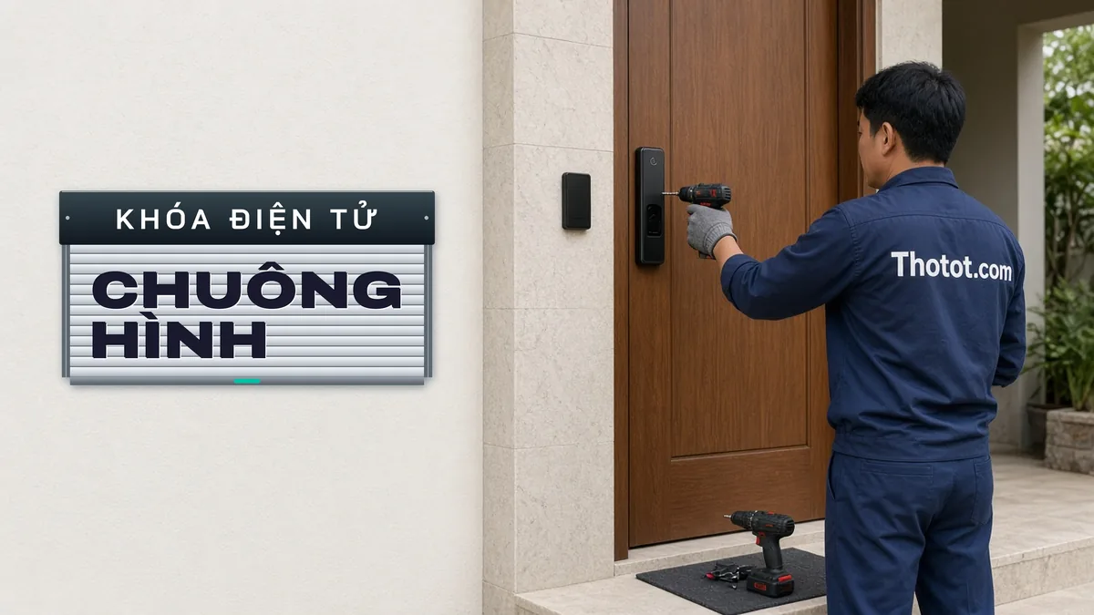 Lắp, sửa khóa điện tử, chuông hình biệt thự