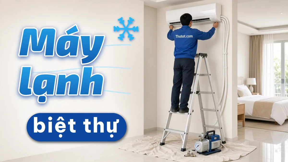 Lắp, sửa máy lạnh biệt thự