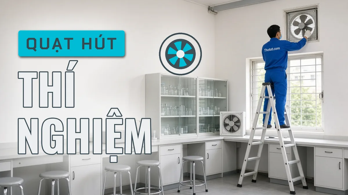 Lắp, sửa quạt hút phòng thí nghiệm trường học
