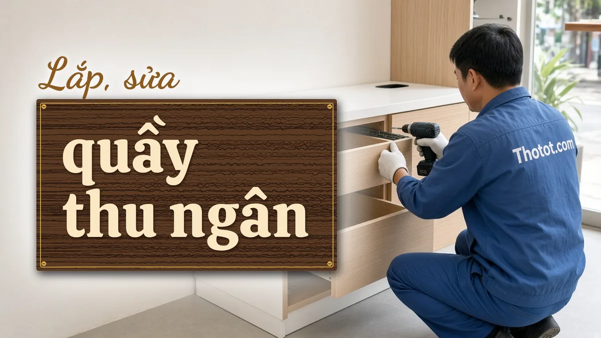 Lắp, sửa quầy thu ngân cửa hàng