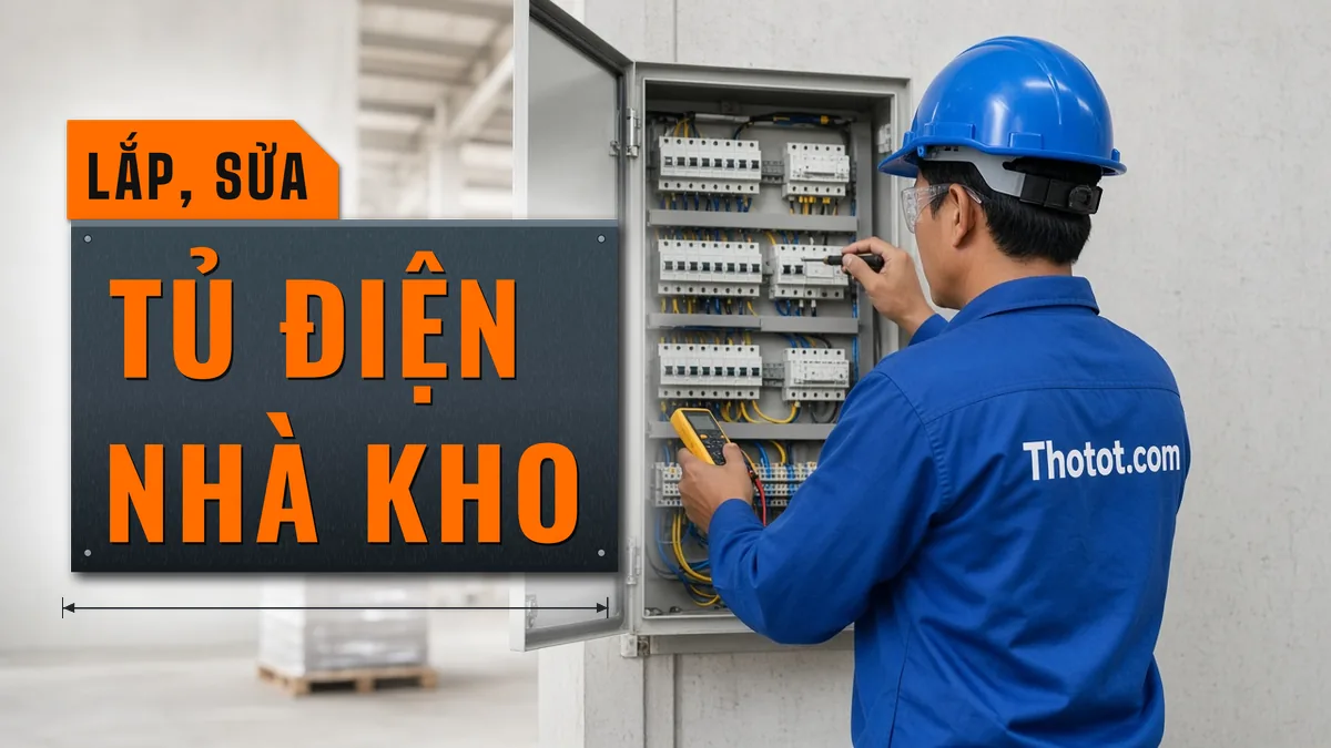 Lắp, sửa tủ điện nhà kho