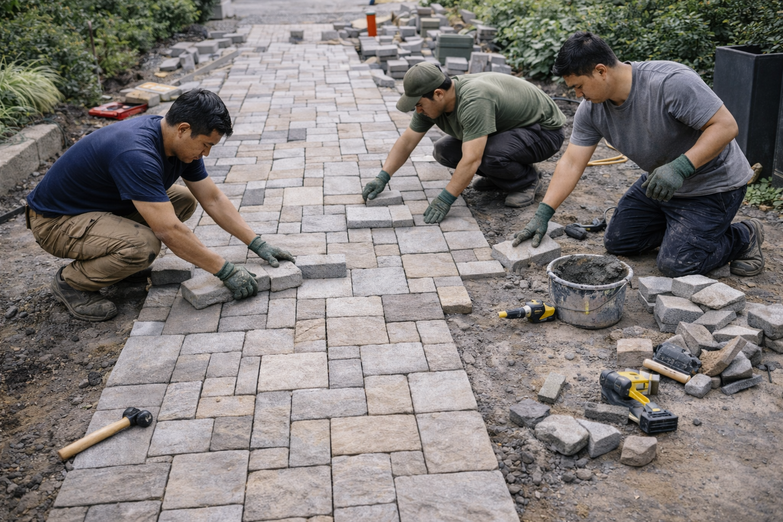 Lát gạch – đá