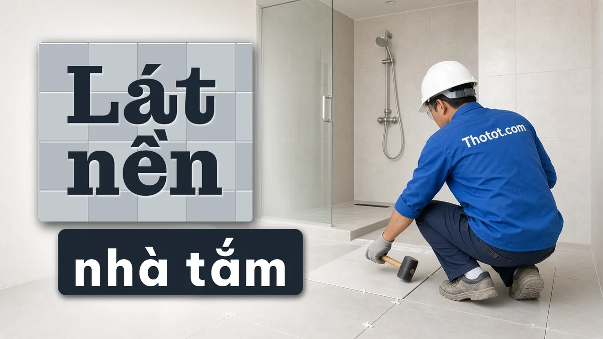 Lát nền nhà tắm nhà phố