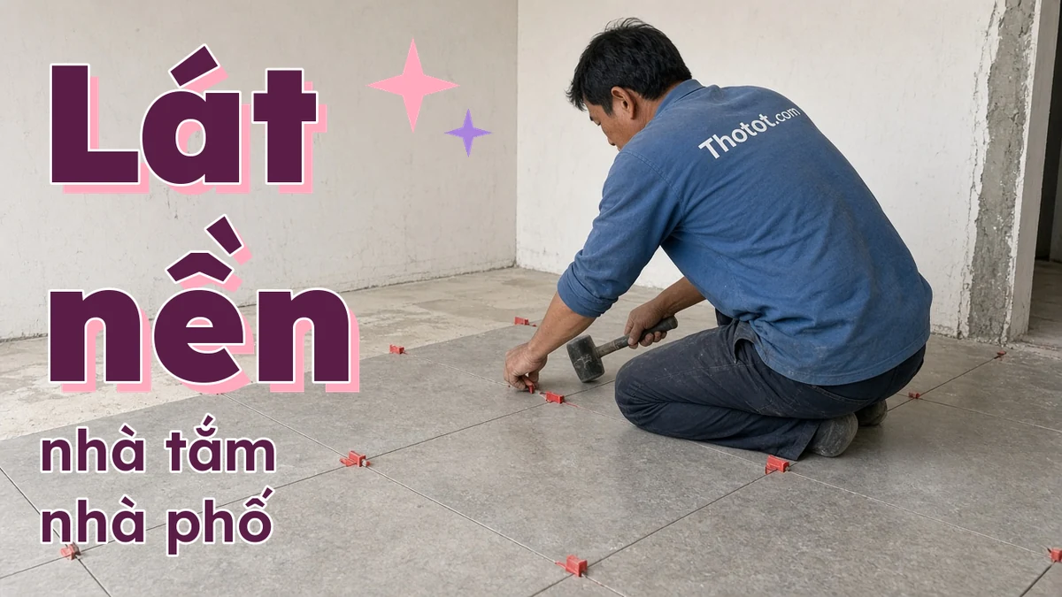 Lát nền nhà tắm nhà phố