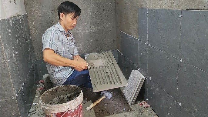 Ốp gạch WC