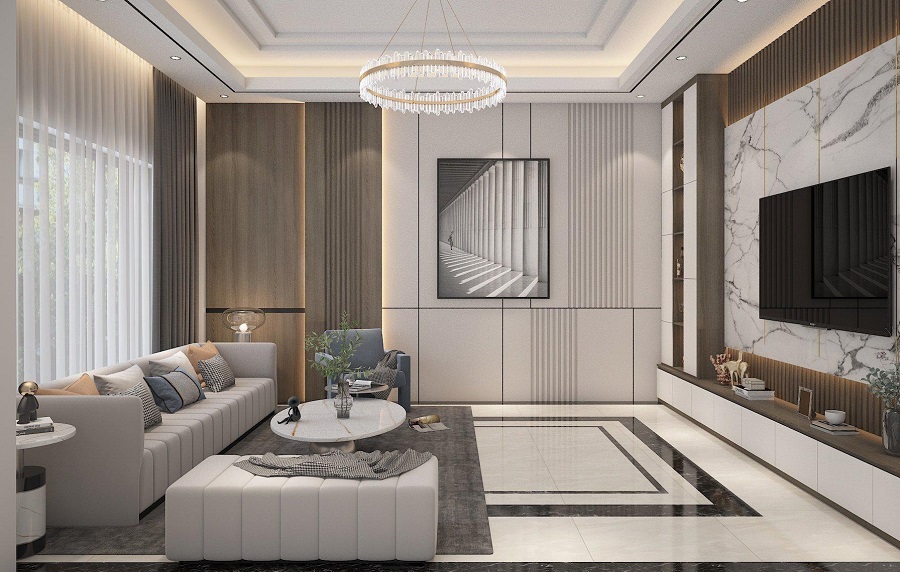 Ốp tường trang trí căn hộ