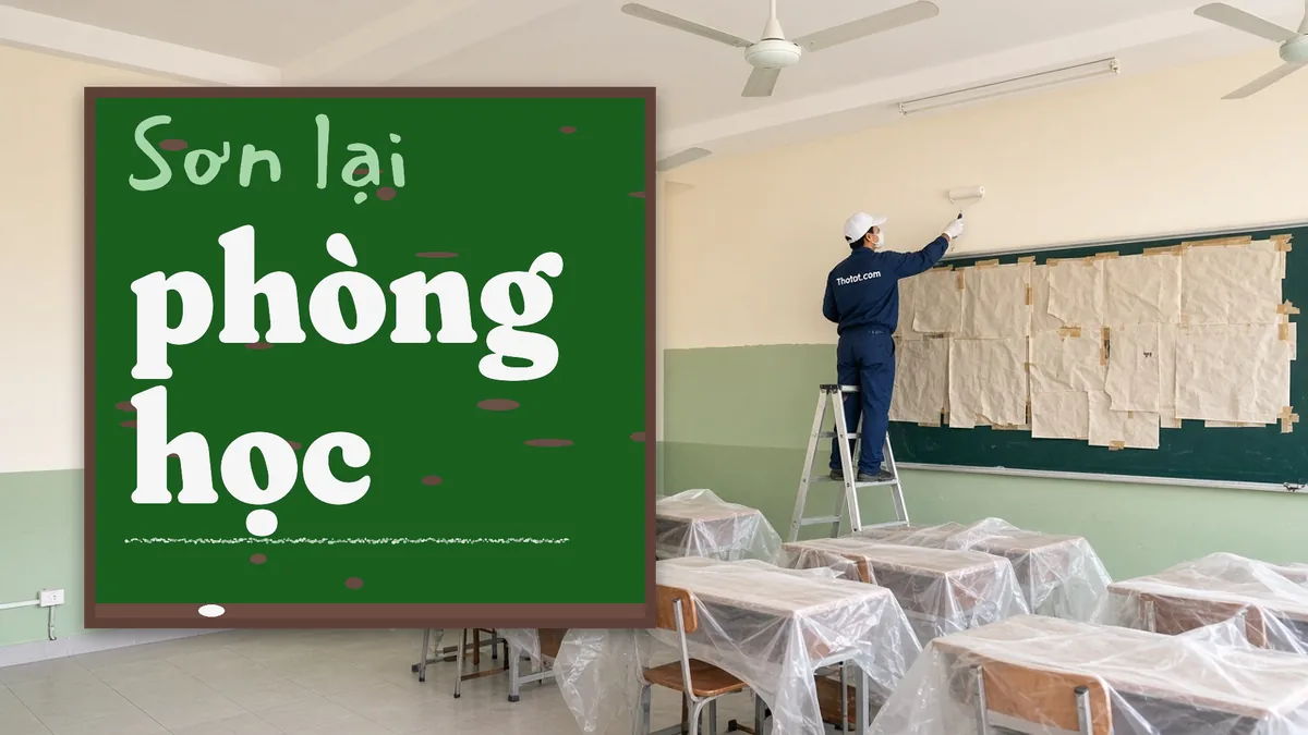Sơn lại phòng học