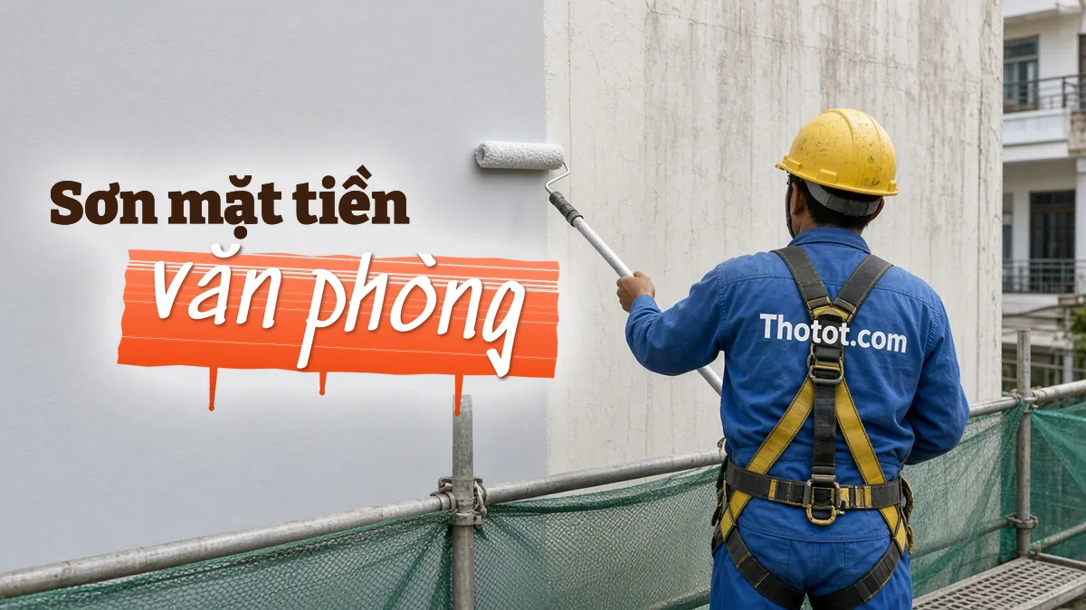 Sơn mặt tiền văn phòng