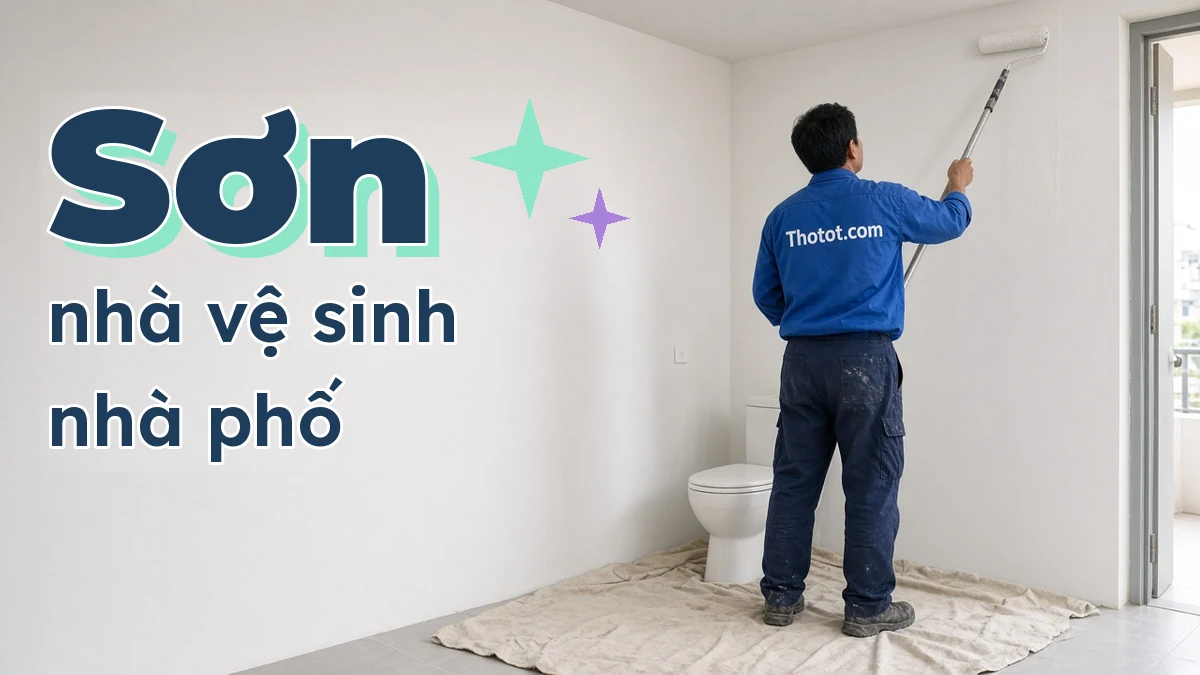 Sơn nhà vệ sinh nhà phố