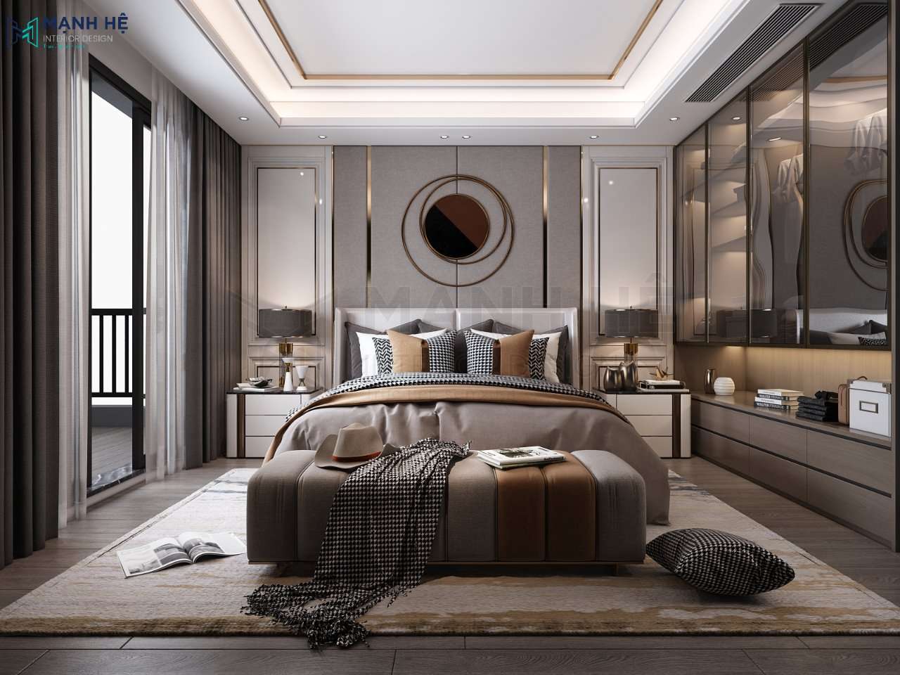 Sơn phòng ngủ biệt thự