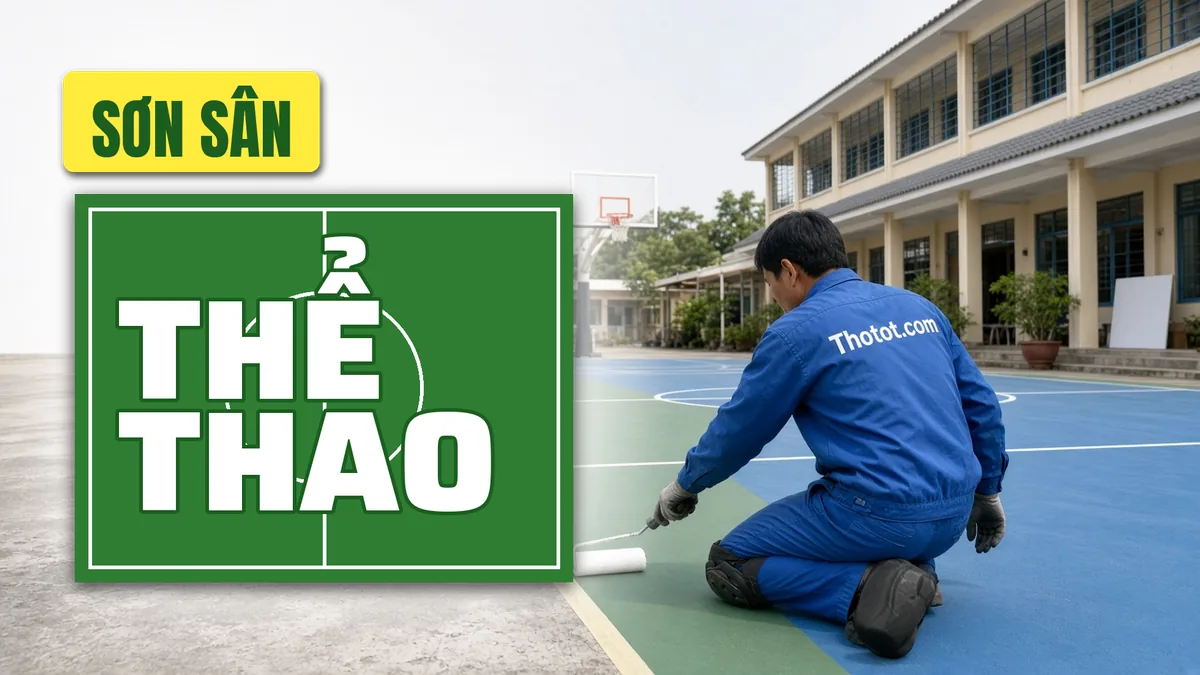 Sơn sân thể thao trường học
