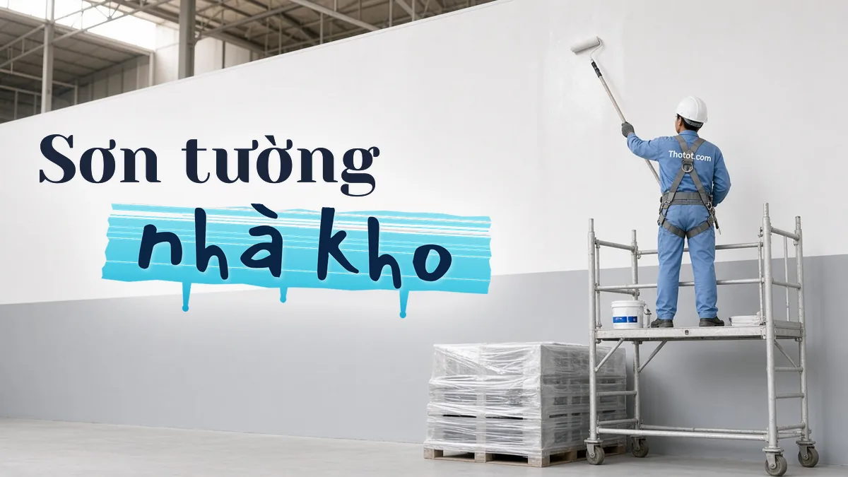 Sơn tường nhà kho