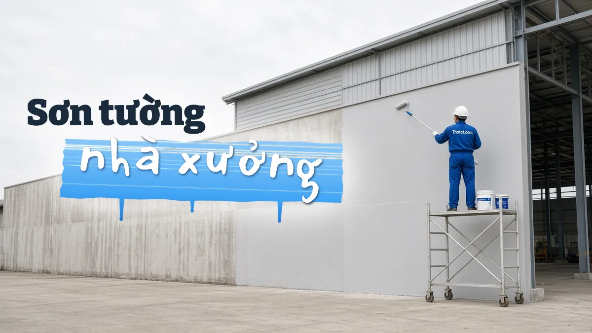 Sơn tường nhà xưởng