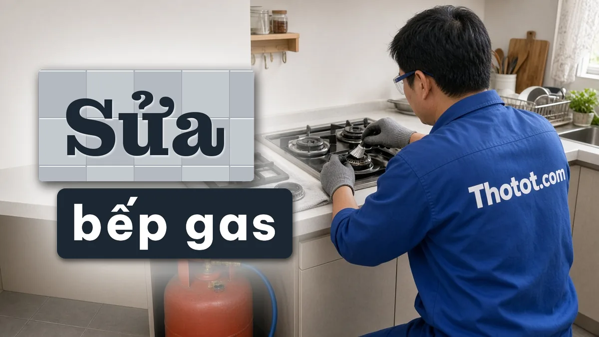 Sửa bếp gas không đánh lửa, lửa yếu