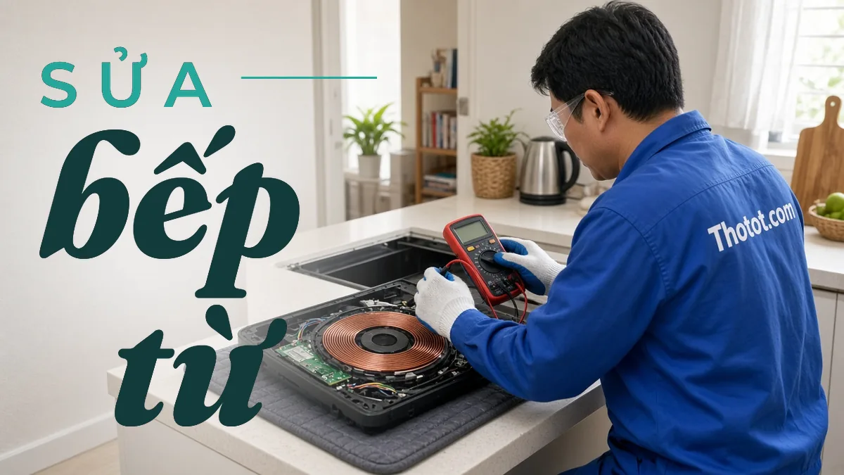 Sửa bếp từ không nhận nồi, báo lỗi