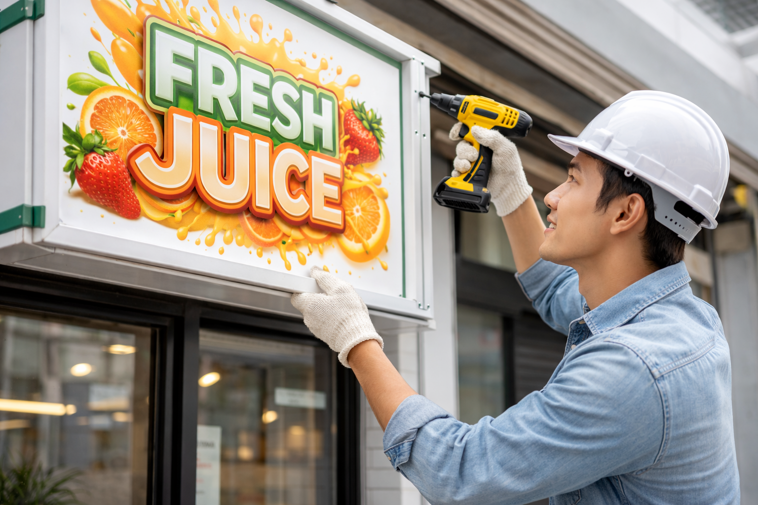 Sửa chữa khung – mặt bảng quảng cáo | An toàn, thẩm mỹ