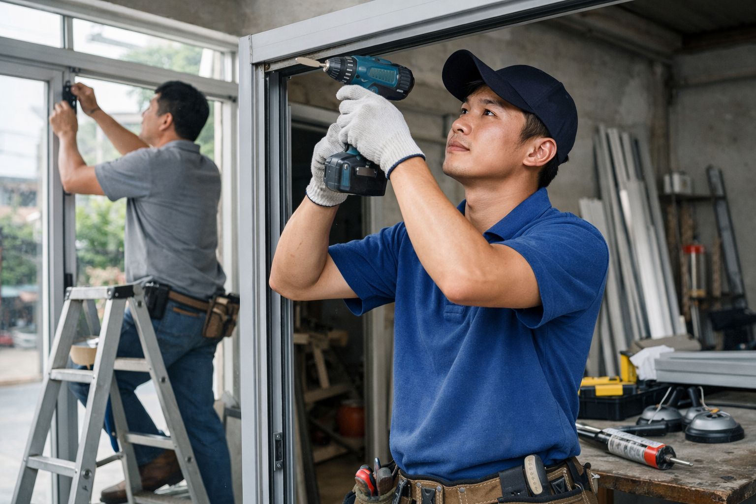 Sửa chữa nhôm kính