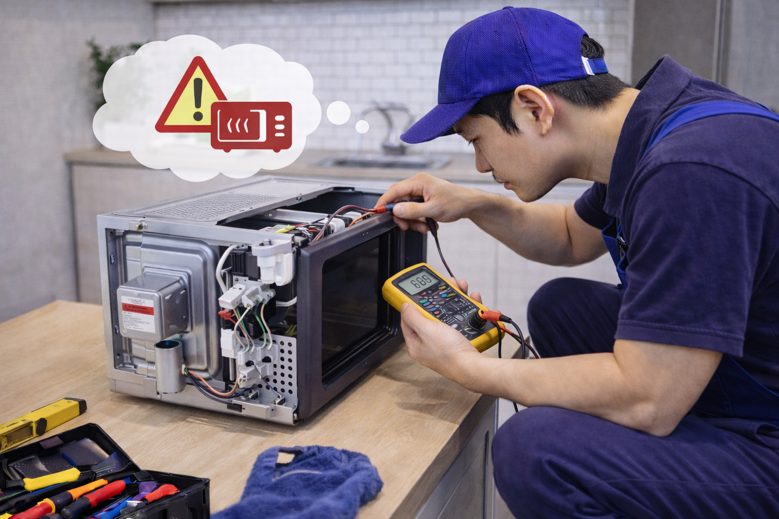 Sửa lò vi sóng không nóng