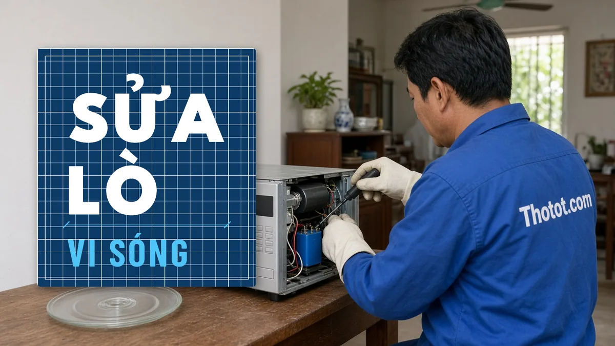 Sửa lò vi sóng không nóng, không quay
