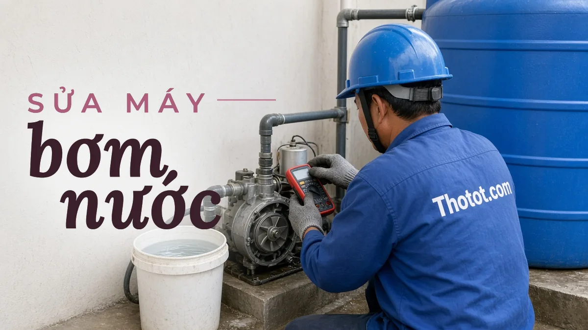 Sửa máy bơm nước không lên nước