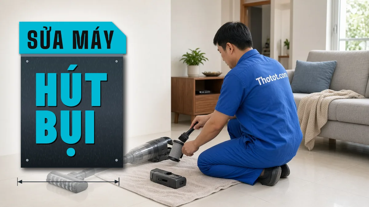Sửa máy hút bụi hút yếu, không chạy