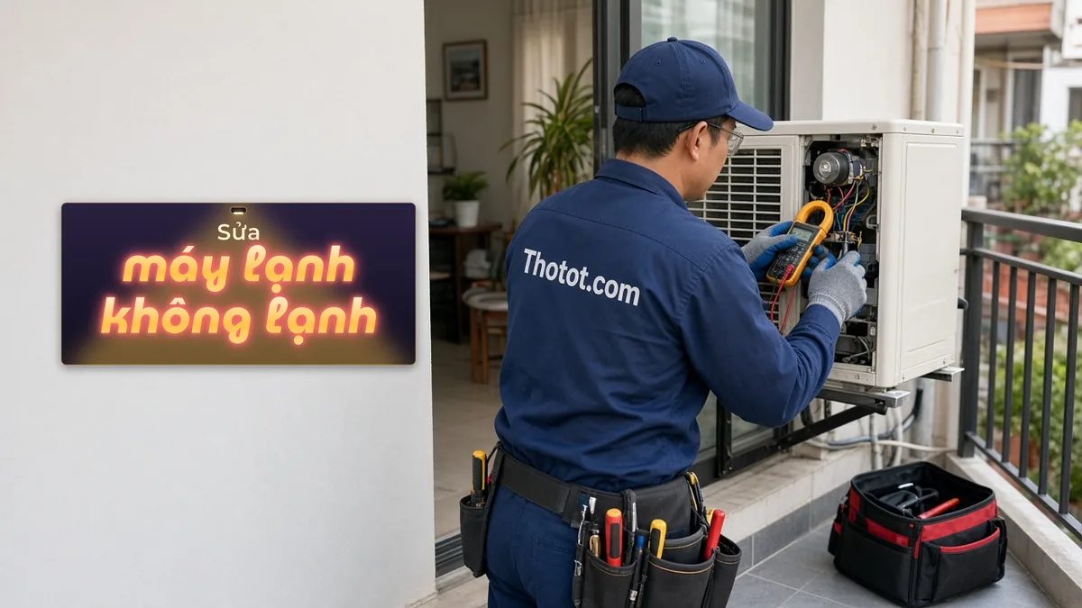 Sửa máy lạnh không lạnh, kém lạnh