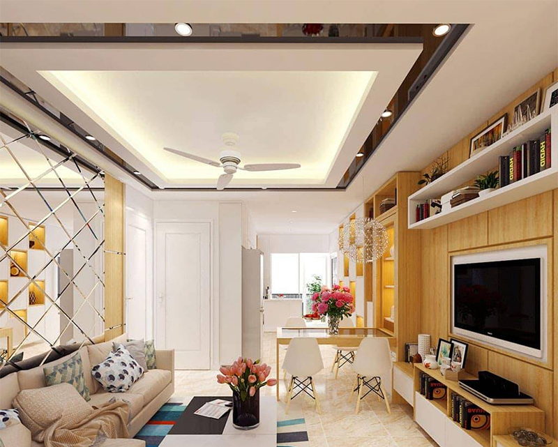 Sửa trần phòng khách căn hộ