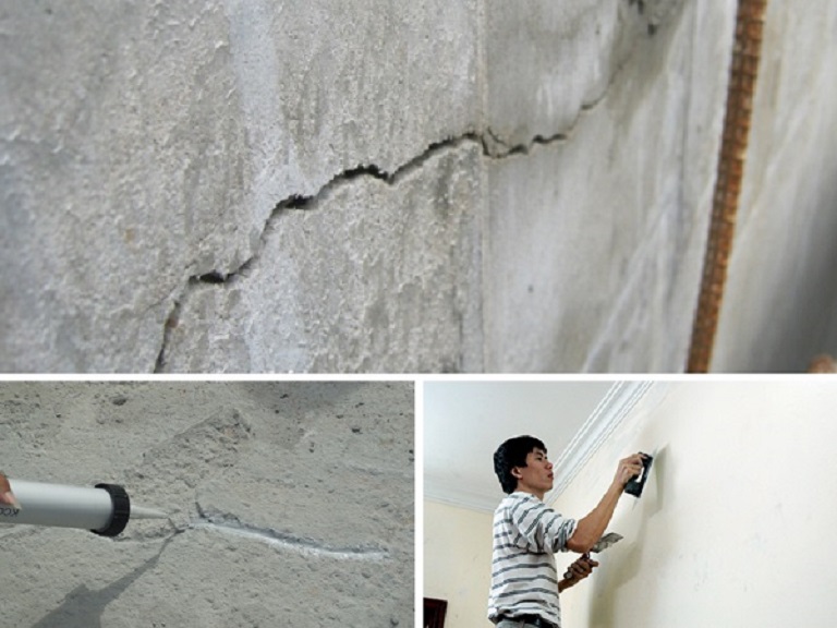 Sửa tường bị nứt