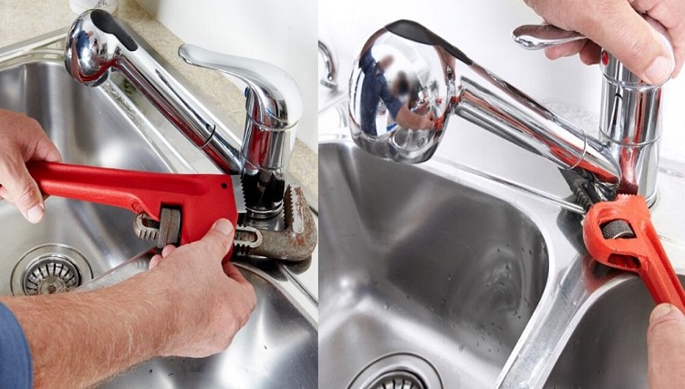 Sửa vòi nước bị hỏng