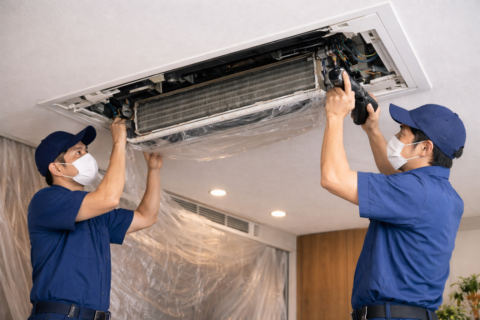 Tháo dỡ – di dời máy lạnh giấu trần an toàn, đúng kỹ thuật