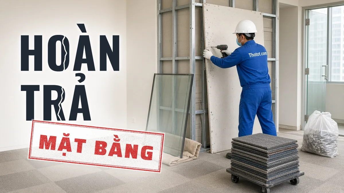 Tháo dỡ, hoàn trả mặt bằng văn phòng
