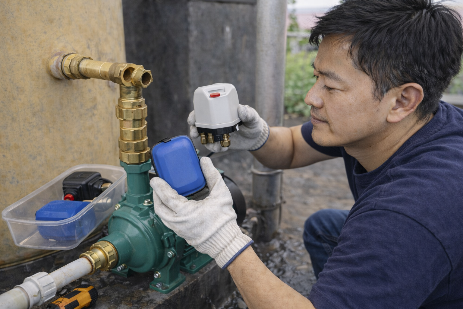 Thay phao điện – rơ le áp suất