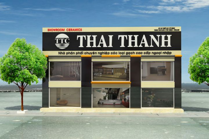 Thi công mặt tiền showroom