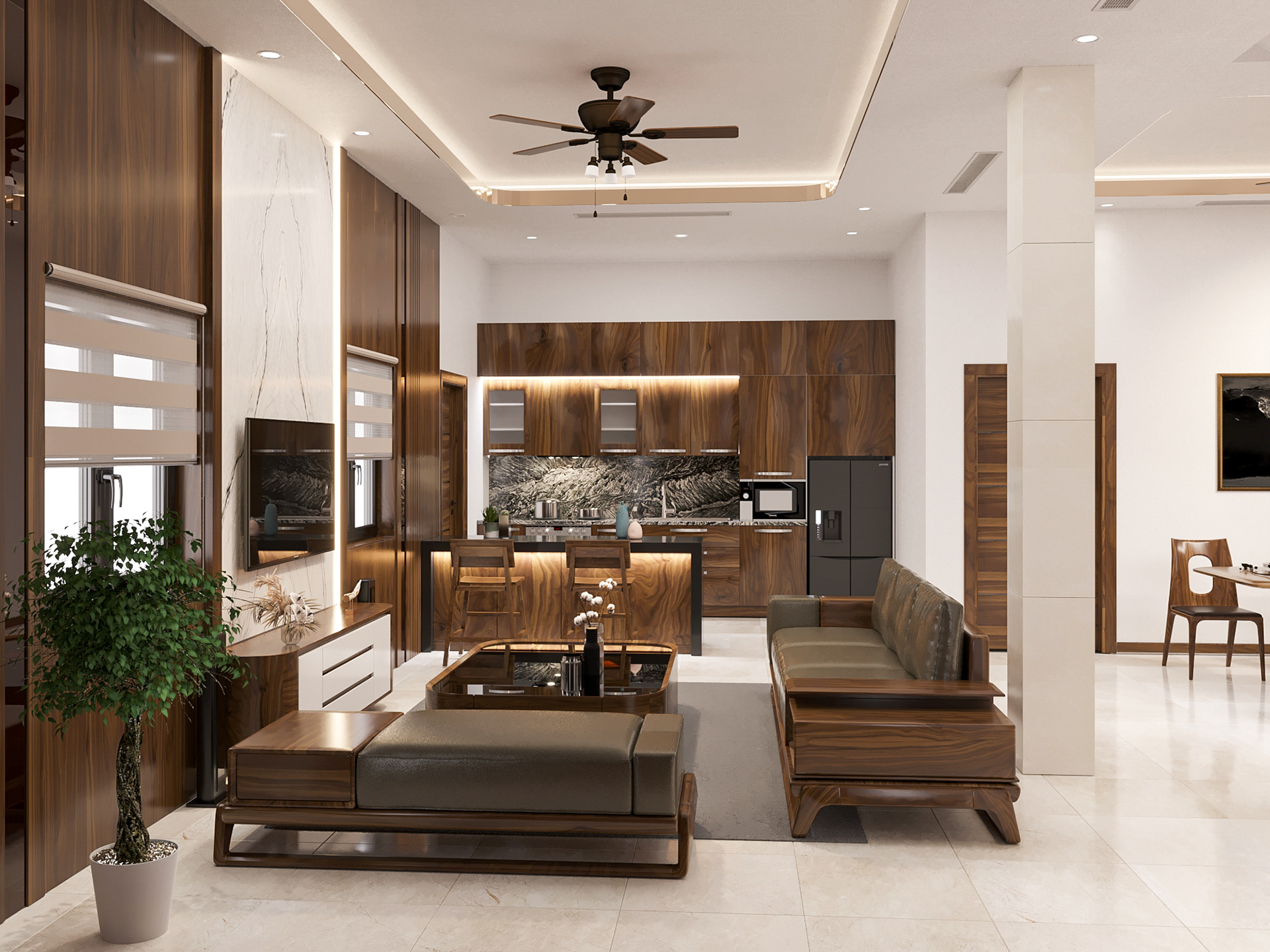 Thi công nội thất nhà phố