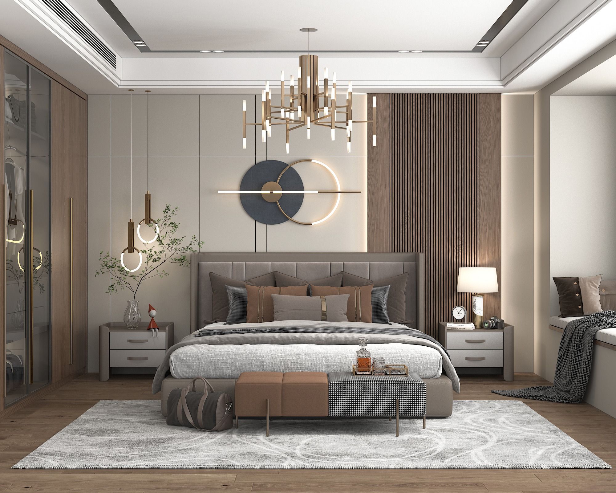 Thi công phòng ngủ biệt thự chuyên nghiệp