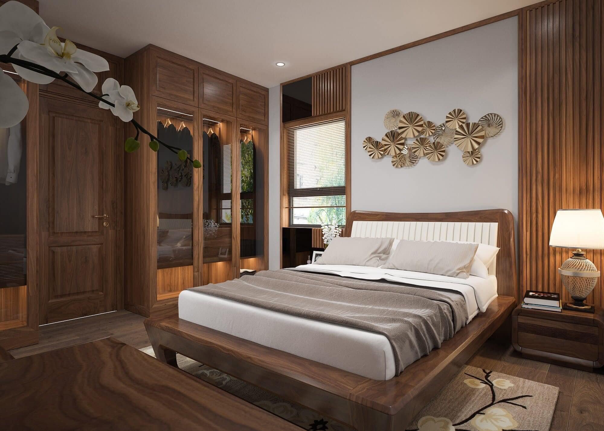 Thi công phòng ngủ biệt thự trọn gói