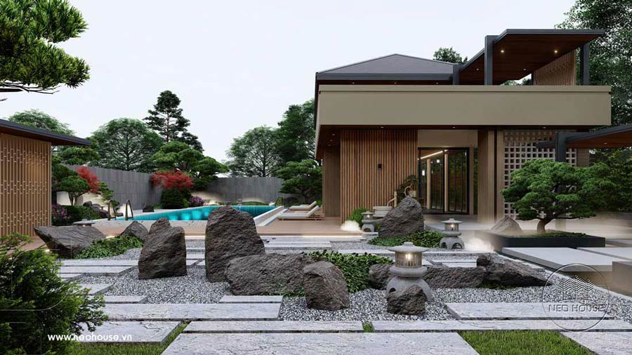 Thi công sân vườn biệt thự cao cấp