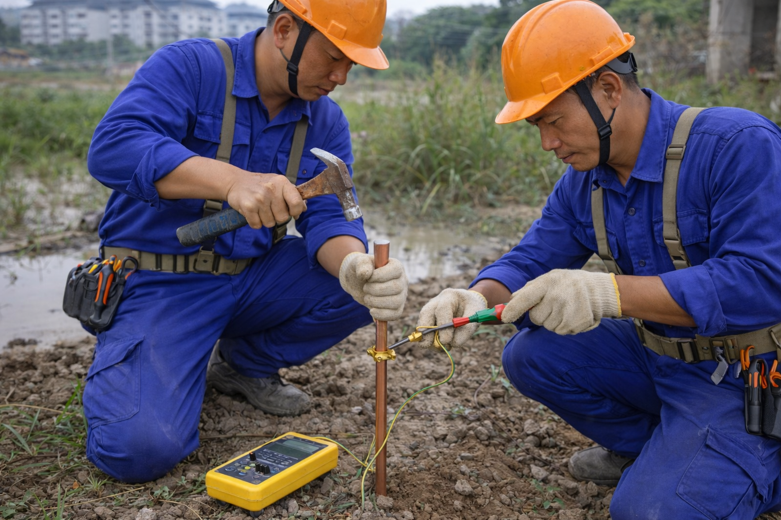 Thi Công Tiếp Địa – Chống Giật An Toàn | Thotot.com