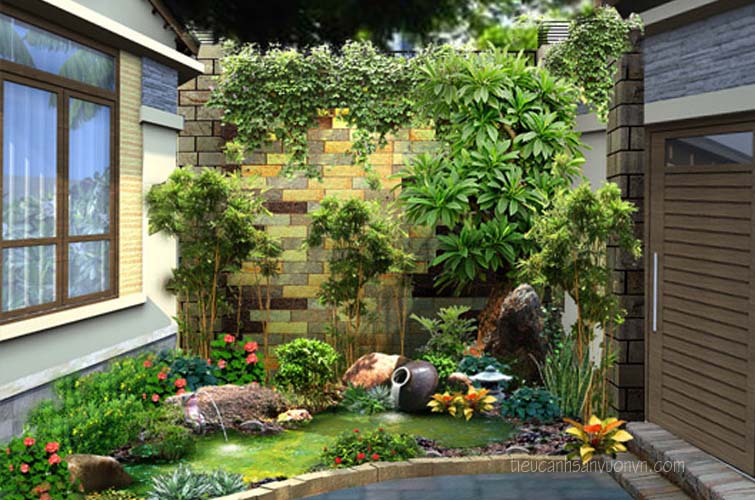 Thi công tiểu cảnh nhà vườn