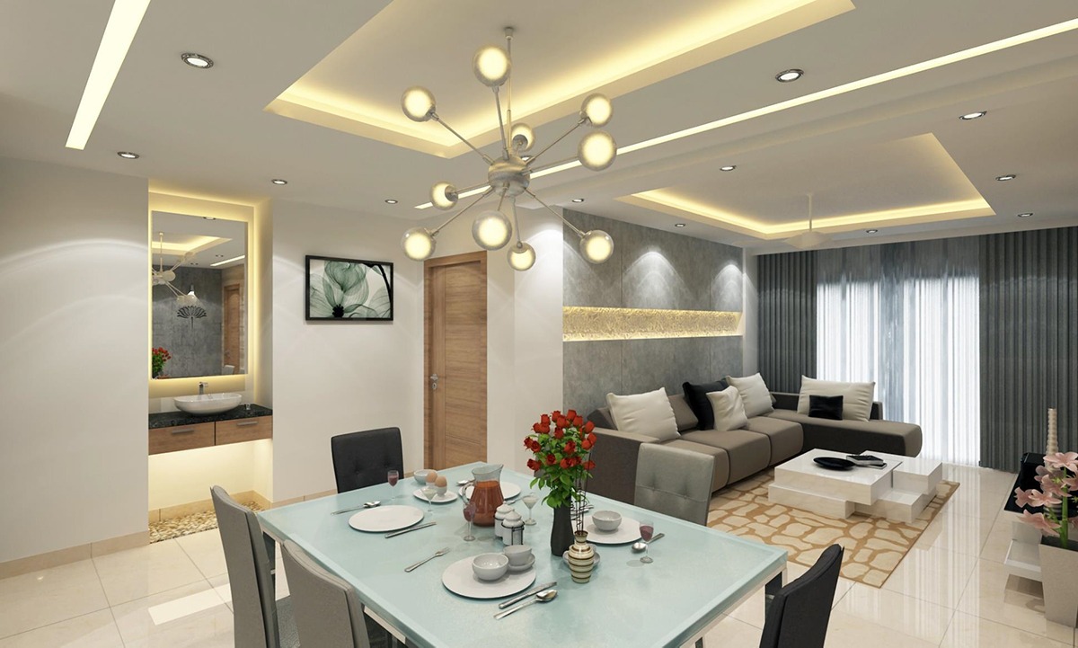 Thi công trần nhà bếp