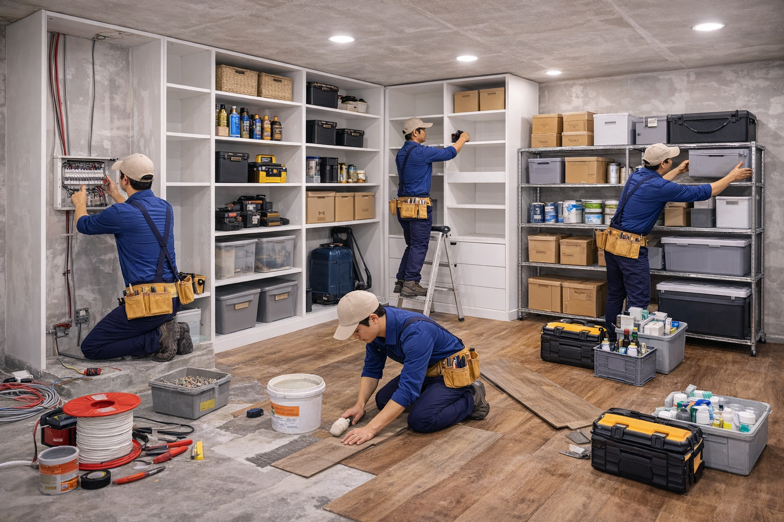 Thi công trọn gói kho – phòng chứa đồ