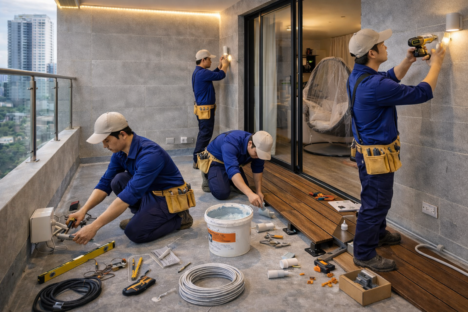 Thi công trọn gói lô gia