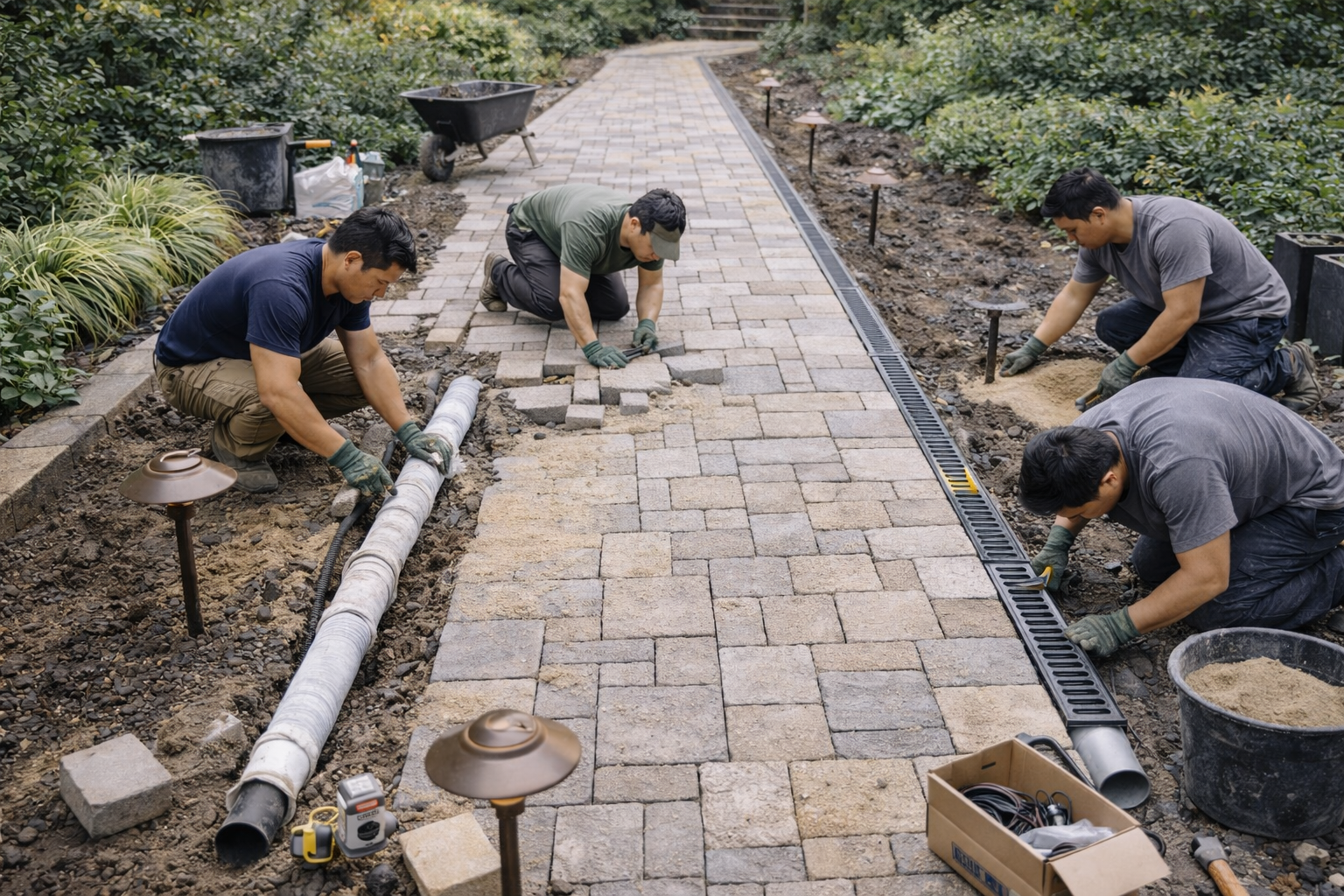 Thi công trọn gói lối đi ngoài trời