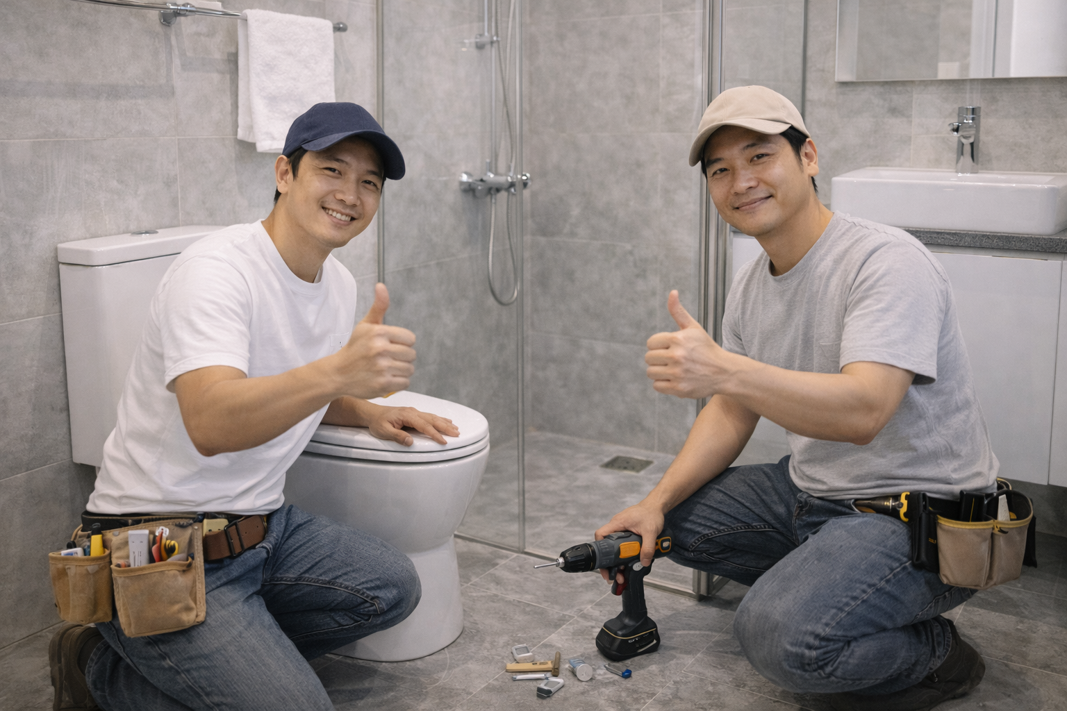 Thi công trọn gói nhà tắm, nhà vệ sinh