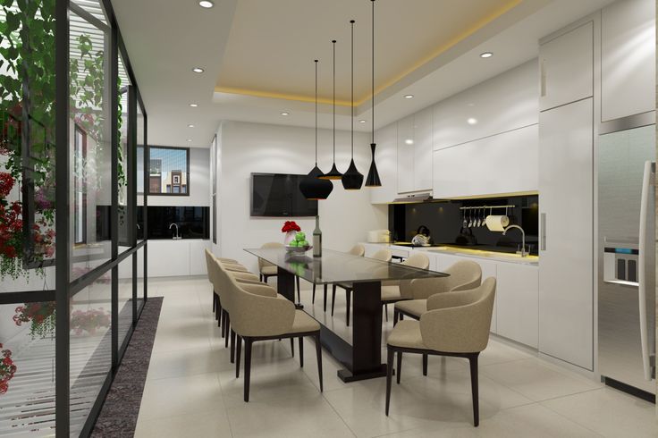 Thiết kế nhà bếp biệt thự